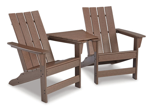 Ashley Express - Emmeline 2 Adirondack Chairs with Connector Table