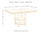 Ashley Express - Haddigan Counter Height Dining Table and 6 Barstools