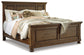 Flynnter  Panel Bed With Mirrored Dresser, Chest And Nightstand