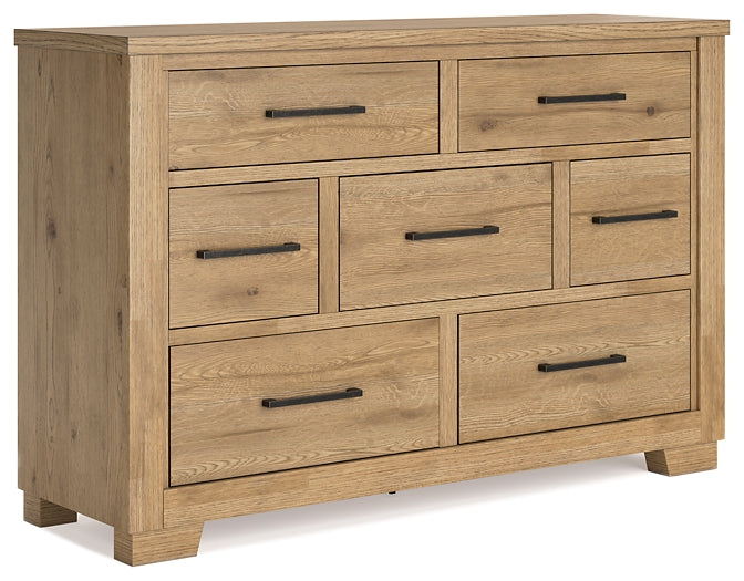 Galliden Queen Panel Bed with Dresser