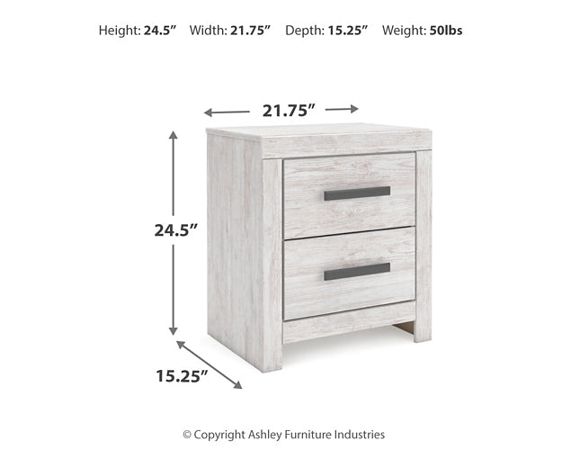 Cayboni Full Panel Bed with Dresser and Nightstand