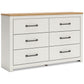 Linnocreek Queen Panel Bed with Dresser and 2 Nightstands