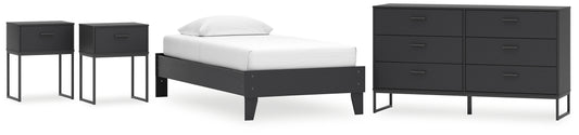 Ashley Express - Socalle Twin Platform Bed with Dresser and 2 Nightstands