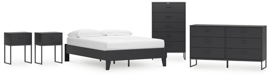 Ashley Express - Socalle Full Platform Bed with Dresser, Chest and 2 Nightstands