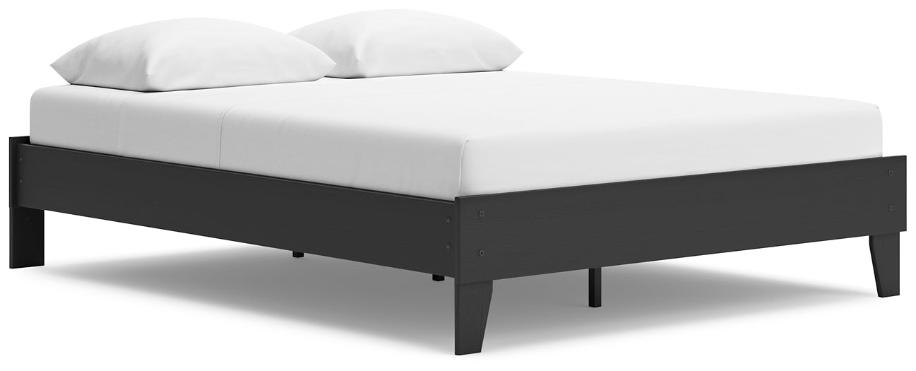 Ashley Express - Socalle Queen Platform Bed with Dresser