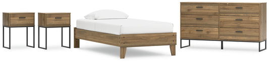 Ashley Express - Deanlow Twin Platform Bed with Dresser and 2 Nightstands