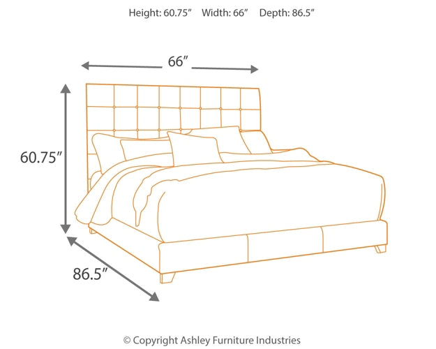 Ashley Express - Dolante Queen Upholstered Bed with Mattress