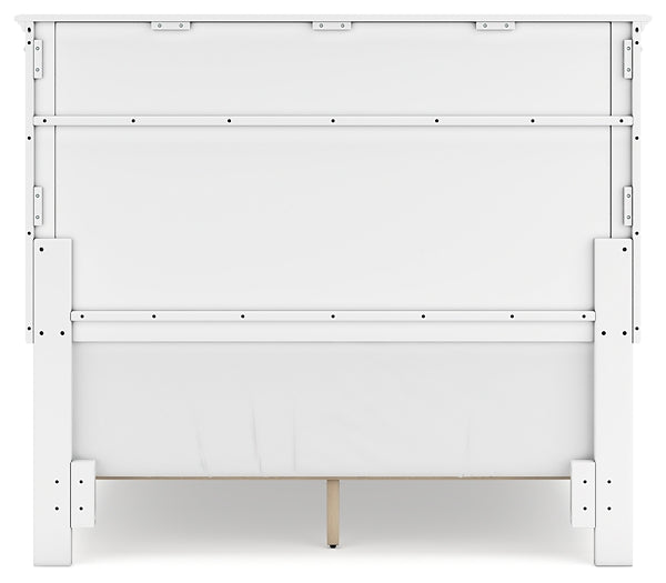 Fortman Full Panel Bed with Mirrored Dresser and 2 Nightstands