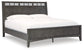 Montillan King Panel Bed with Mirrored Dresser, Chest and Nightstand